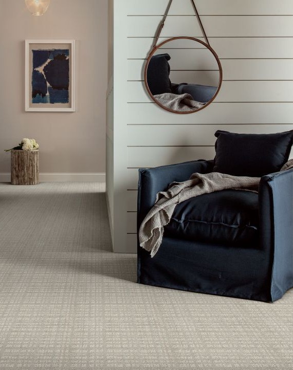 Carpet installed in living room
