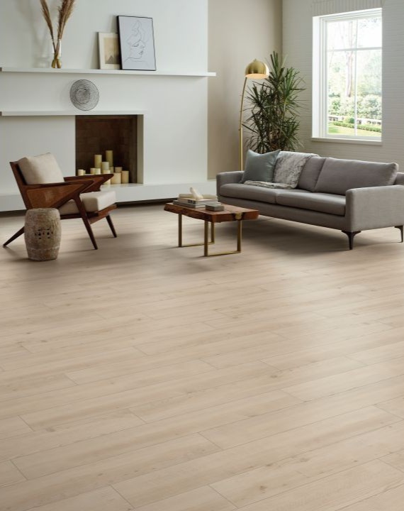 installed vinyl flooring in home