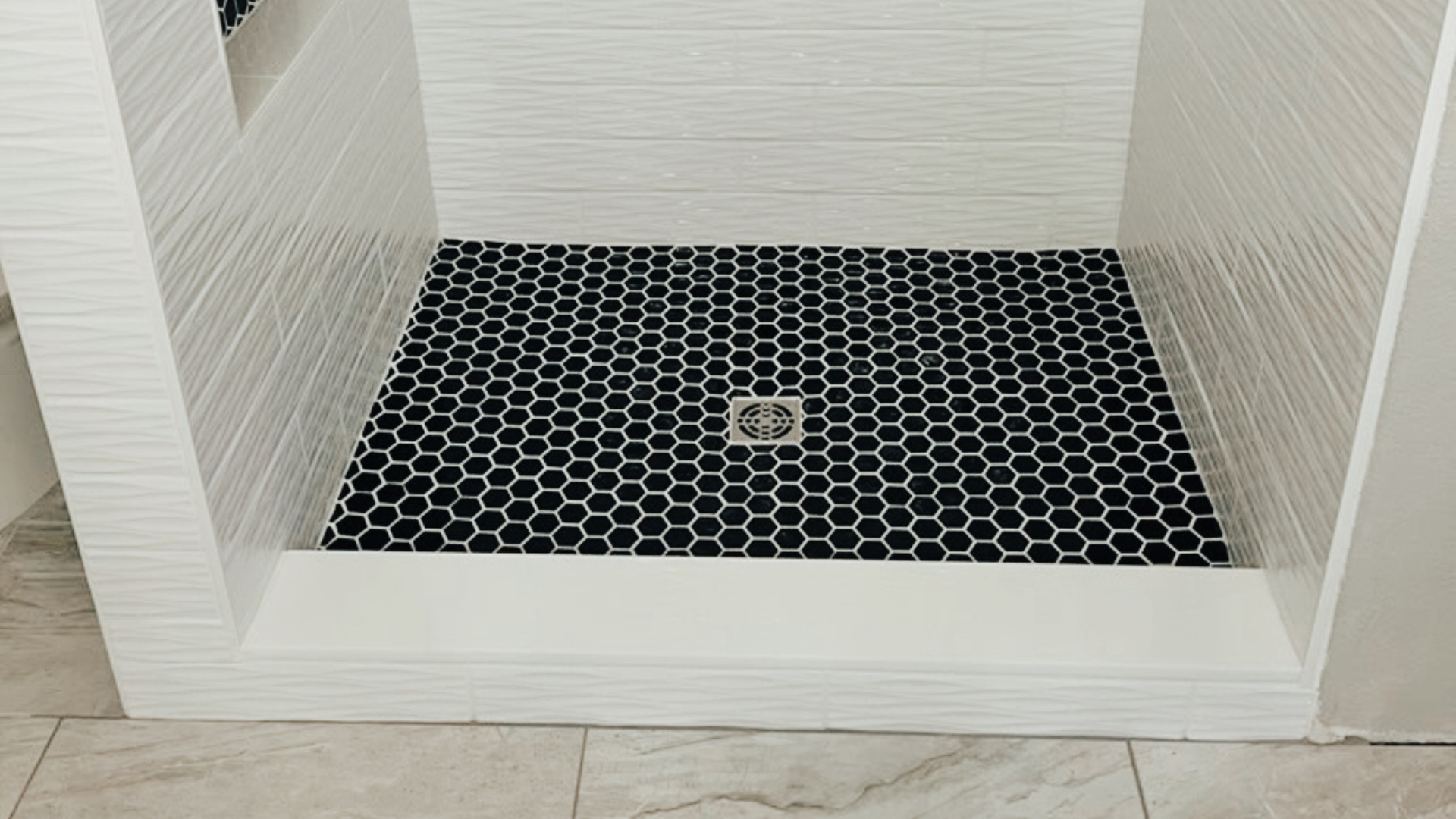 custom tile flooring in shower bathroom installation in San Antonio, TX