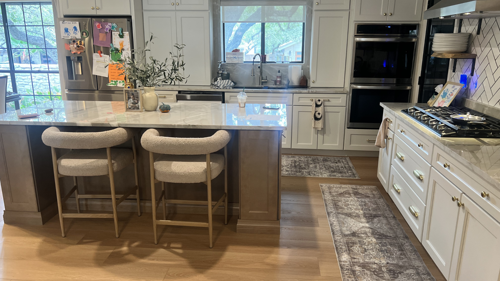 waterproof wood flooring installation in kitchen in San Antonio, TX